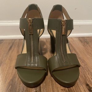Michael Kors Berkeley T-strap platform heels